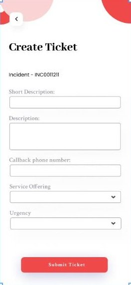 ScarletHub create ticket screen